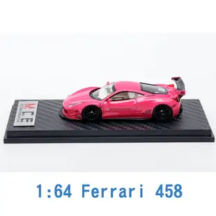 M.C.E. 1/64 模型車 Ferrari 法拉利 458 MCE640003B 粉紅 香港冬季玩具博覽版