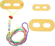 Reptile Harness Leash Soft Comfortable Adjustable with Bright Color for Bearded Dragon Lizard and Small Pet (Yellow)