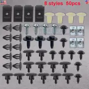 50Pcs For Toyota Lexus Under Engine Cover Clips Underbody Mudguard Shield Screws