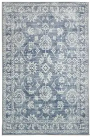 Megan Blue Machine Washable Rug