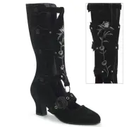 Demonia Whimsy-118 Romantic Goth Vampire Style Mid-Calf Boots