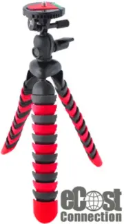 12" Inch Tripod w/Flexible Spider Disc Legs with Quick Release Plate and Level