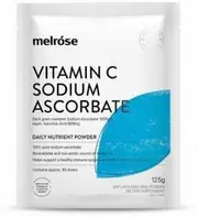 MELROSE Vitamin C Sodium Ascorbate Oral Powder Sachet 125g x 8 Display