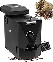 WhAeoy Electric Coffee Bean Roaster Machine(400g), with Smoke Filter+Chaff Collector, 3 Roasting Programs+ 9 Baking Curves, Smokeless Drum Roasting, Used In Coffee Shops, Homes,A