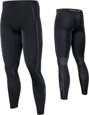 Men'S Compression Workout Tights Running Gym Basketball Leggings Pants