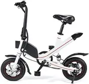 Motorcycle Mini Folding Electric Car, Adult Two-Wheel Mini Pedal Electric Car, Portable Folding Travel Battery Car, Outdoor Motorcycle Tour Bicycle,Wh