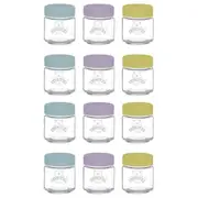 Kilner Kids 12pc Glass Jar Canister Baby Food Storage Set W/ Lid 110ml