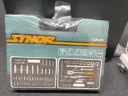 STHOR 108pc 1/2 & 1/4" Drive Socket Set Brand New in blow mould case 58685