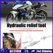 Clutch Brake Bleeder Hose One Way Valve Tube Bleeding Tool Kit Motorcycle Car OY