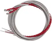 Hohopeti U32 Metal Bass Strings 5 String Bass Replacement Set Red and Longevity