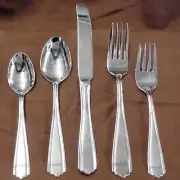 GREY STOKE by Oneida Delco 5 Piece Place Setting NEW NEVER USED made in Korea