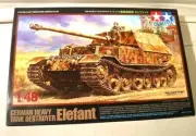 Tamiya 32589 1:48 German Elefant Heavy Destroyer Military Tank Model Kit