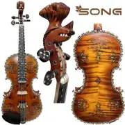 Master Norwegian 4 strings 4/4 violin Hardanger fiddle,Good sound, Hand made