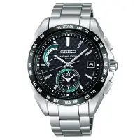 在飛比找Yahoo!奇摩拍賣優惠-SEIKO 精工 BRIGHTZ 綠光時尚電波腕錶-黑x銀/