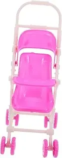 Doll Pushchair Simulation Stroller for Role Play for Party Games Enhances Hand Eye Coordination Doll Accessory for Creative Playtime