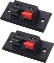 Fielect 2pcs WP2-3 Speaker Spring Connection Clip 2 Way Terminals WP2-3,