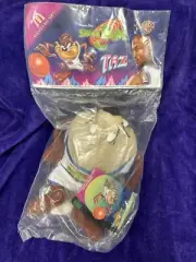 Vintage 1996 McDonald's Space Jam TAZ Plush WB Looney Tunes Toy SEALED NEW 8”