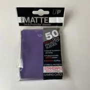 Ultra Pro Standard Sized PRO MATTE Deck Protectors 50 Count Pack - PURPLE