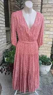 ST FROCK Spicy Sugar - Autumn Leaf Boho Kintan Dress in Orange / Red nwt sz 12