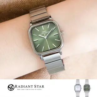 瑞士IBSO錯位時空簡約方形金屬鍊帶手錶【WIB9258】璀璨之星