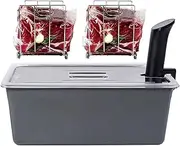 Väeske Large Sous Vide Container 26 Quarts with Lid, 2 Racks & Insulating Sleeve | Neoprene Retains Heat | Compatible with Anova, Anova Nano, Joule, Instant Pot, Sous Vide Cookers