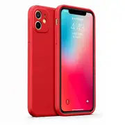 iPhone 12 Liquid Silicone Case Coral Red