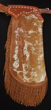 Custom Made Leather Chinks/Hair On Cowhide/New Chaps/Made In USA
