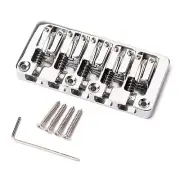 Chrome 5 String Bass Guitar Bridge String Spacing 16.5mm Parts L Shape Saddle