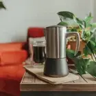 GROSCHE Milano Steel | 6 Espresso Cup | Stovetop Espresso Maker: Stainless Steel