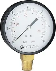 100mm 2,5 Bar Pressure Gauge Air Oil Water Meter 1/2" BSPT Side Entry Manometer