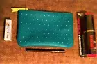 NEW IPSY Teal Cosmetic Bag Makeup LOT Porefessional Face Primer Hard Candy Spray
