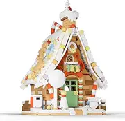 [GONIEER] Santa's Christmas Gingerbread House Building Block Kit - Ideal Holiday Present for Kids, Teens, and Adults, Festive Christmas Scene Building Bricks 6-12 Years Old
