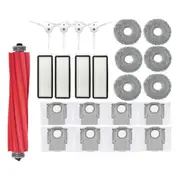 23PCS Replacement Parts for Q / P10 A7400RR Robot Vacuum Cleaner Main Side Brush Dust Bags Mop Pad