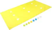 JOINPAYA 1 Set Cave Tarp Play Mat Hole Tarp Mat Hole Tarp Game Mat for Teamwork Building Equipment Team Building Games Team Building Activities Class Teamwork Game Team Games Yellow Plastic