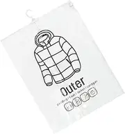 [Generic] Space Saver Vacuum Storage Bags,Airtight Storage Bags Vacuum Sealed | Airtight Transparent Dust-Proof Portable Garment Packing for Travel Closet