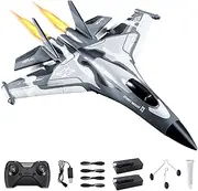 AIGIMU F22 RC Airplane 3 Channel Remote Control Airplane Fighter Toy, RC Stealth Plane Ready to Fly,Stunt Flying Upside Down,Two Batteries,Toy for Beginners