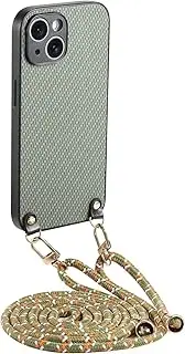 [GoodcAcy] Mobile Phone Chain Compatible with Samsung Galaxy A13 4G, Case with Strap, Removable Necklace Mobile Phone Case with Strap Cord, with Cord for Hanging, Necklace Case, Protective Case, Green