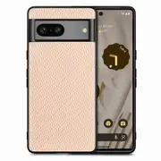 For Google Pixel 7a 5G Carbon Fiber Texture Phone Back Case Coated PC+TPU Shockproof Cover