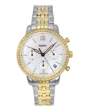 Fossil Neutra Chronograph White Mother Of Pearl Dial ES5216 Ladies Watch