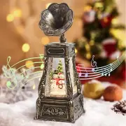 Christmas Snow Globes Musical Snow Globe Water Lantern Swirling Glitter Phono...