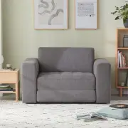 Rio Armchair Sofa Bed - Winter Grey / Long Single