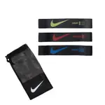 NIKE 抗阻彈力帶 LOOP MINI RESISTANCE BANDS 黑 訓練 輕 中 高強度 三入組 N100672301-3NS