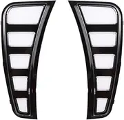 2Pcs Car LED Daytime Running Light Fog Light DRL Dynamic Yellow Turn Signal Light for Hyundai Sonata 2020 2021