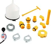 Radiator Funnel Gep Kit, Coolant Funnel Kit - Radiator Flash 16 Pcs Auto Funnel Spill Proof Oil Funnel,Radiator Filling Funnel Kit with Tester Coolant Oil SUV Car Tools
