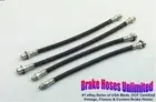 BRAKE hose SET Plymouth Savoy 1956, with 12" Master cylinder hose