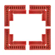 8pcs Positioning Squares Set 80x50mm 100x100mm 90 Degree Right Angle Clamps, Red