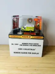 Code 3 KENNEDY SPACE CENTER FIRE RESCUE E350 AMBULANCE 1/64 (12061) ~ NIB