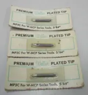 (3) Weller Premium Plated Tip MP5C for W-MCP Series Tips 5/64" New Old Stock