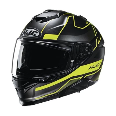HJC Semi-Flat Black/Hi-Viz/Silver i71 Lorix MC3HSF Helmet 402997
