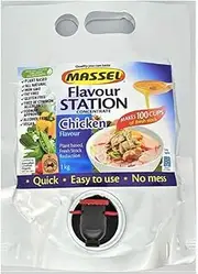 Massel Flavour Station Liquid Stock Reduction Chicken Style | 2 x 1kg Bulk Pack | Liquid Beef Concentrate| Plant Based, Low FODMAP, Gluten Free, Dairy Free, Trans Fat Free, No Added MSG, Vegan Friendly